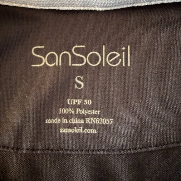 San Soleil UPF 50 Quarter Zip Pullover Size Small - Picture 7 of 8